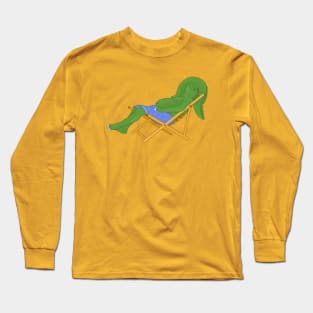 Dinosaur's Summer Vacation Long Sleeve T-Shirt